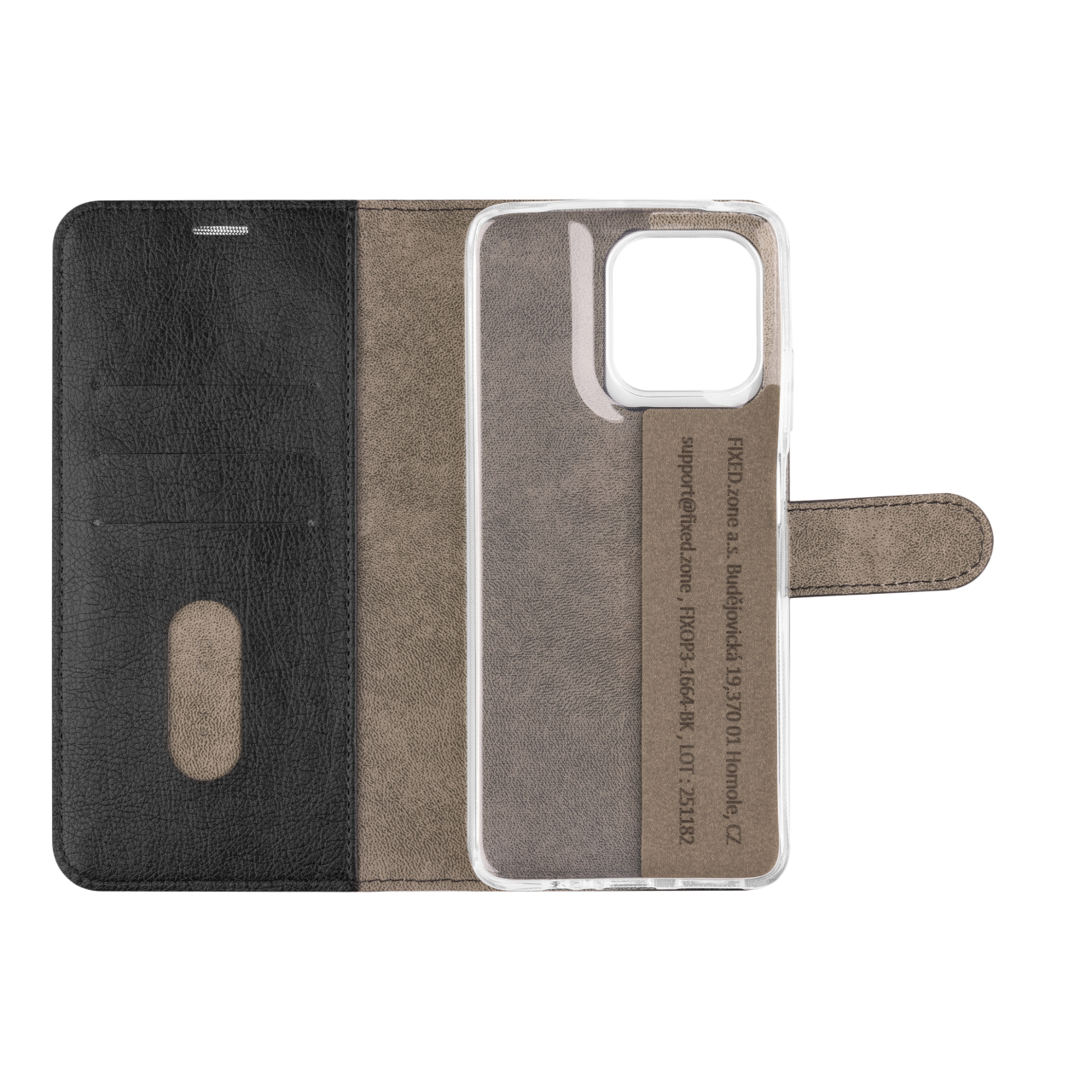 Pouzdro typu kniha FIXED Opus pro Motorola Moto G57 Power, černé