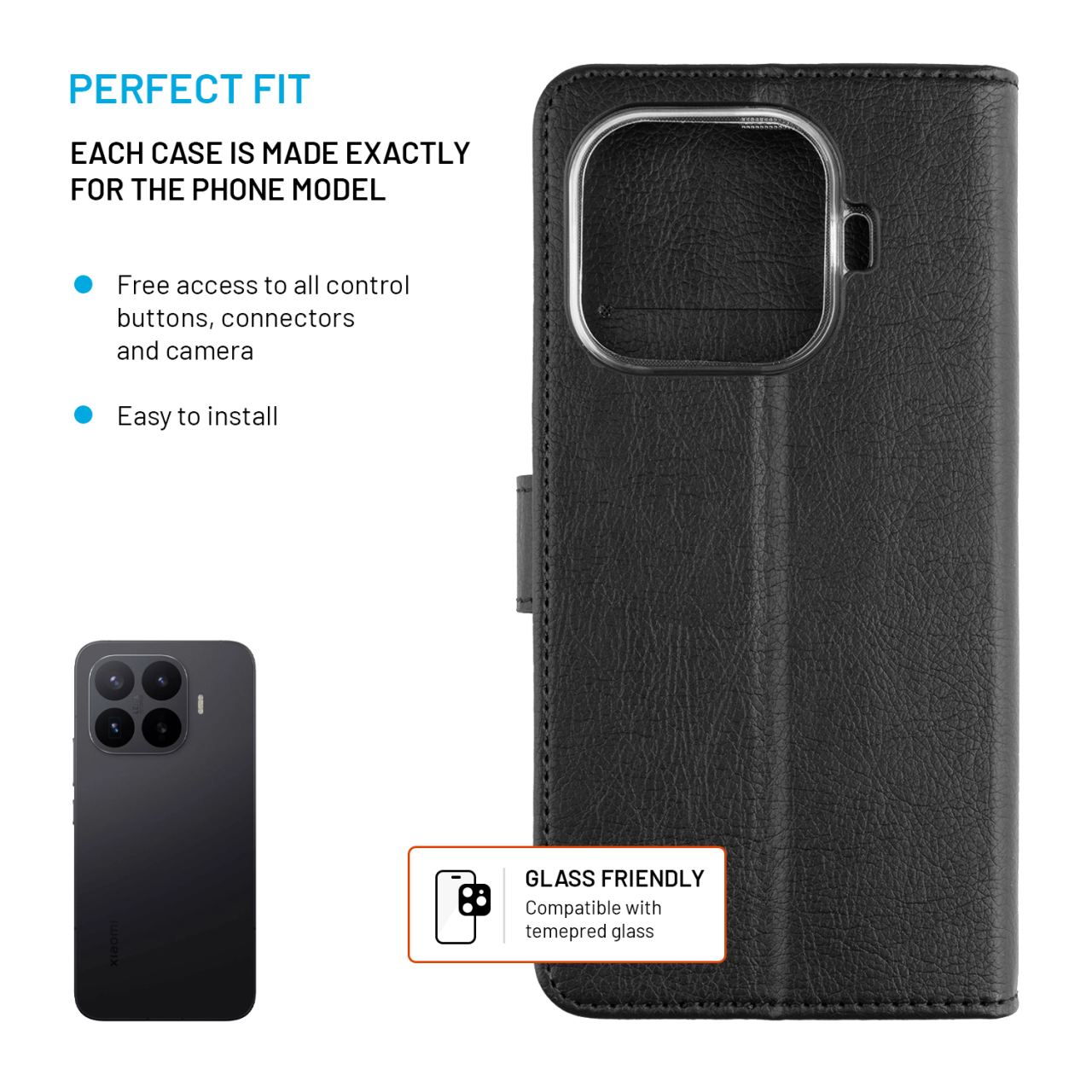 Flip pouzdro Xiaomi 17T FIXED Opus černé