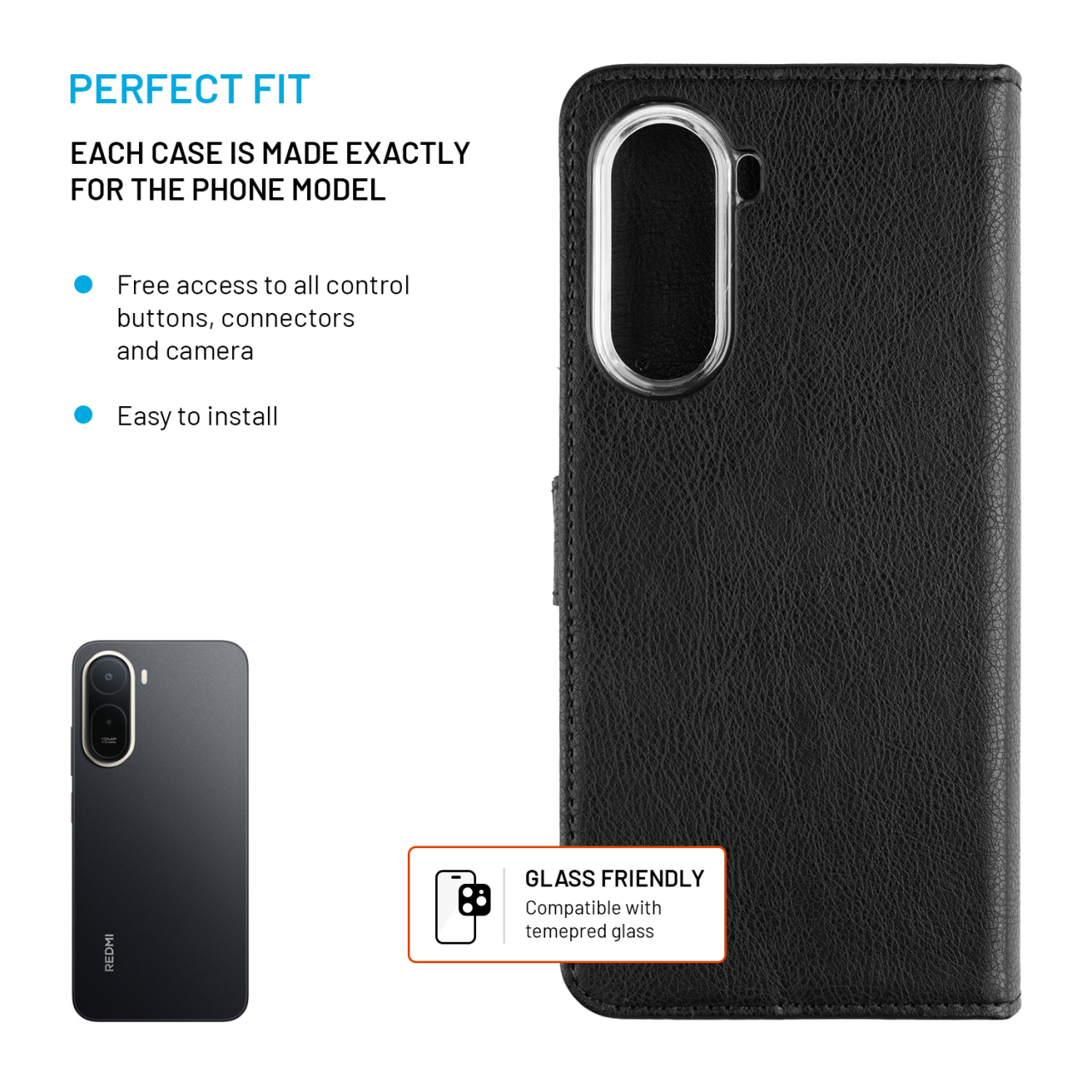 Flip pouzdro Xiaomi Redmi A7 Pro 4G FIXED Opus černé