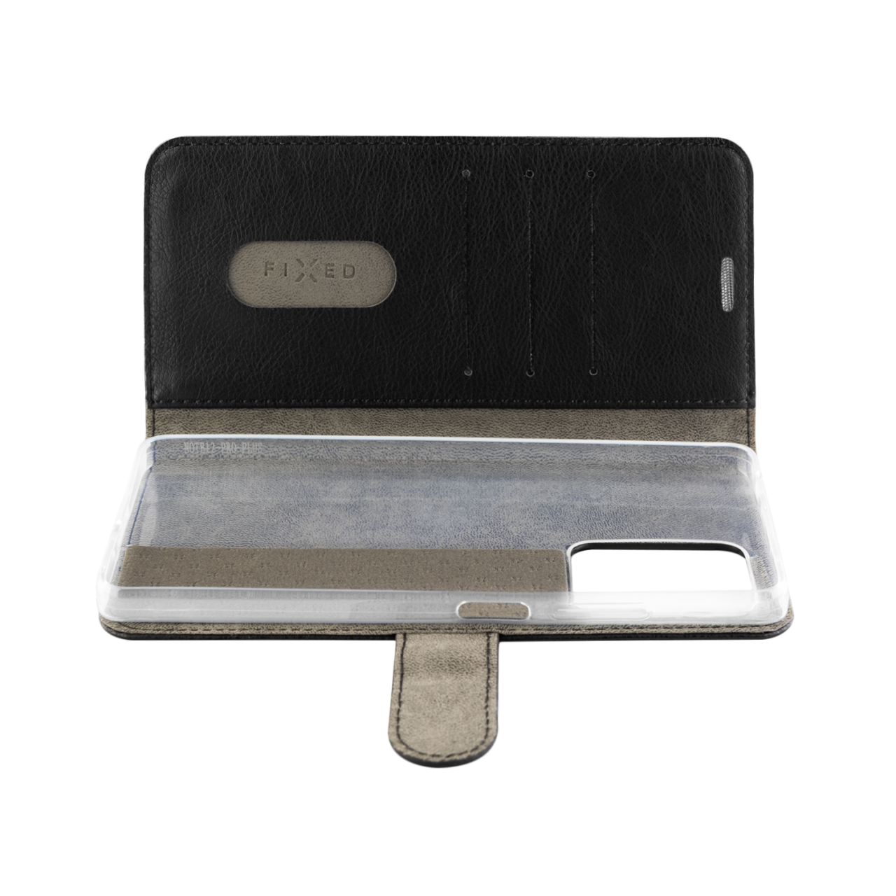 FIXED Pouzdro typu kniha Opus pro Xiaomi Redmi Note 12 Pro+ 5G, černé