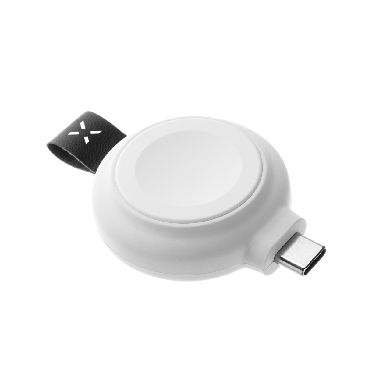 FIXED Magnetický nabíjecí adaptér Orb pro Apple Watch s podporou rychlonabíjení, MFI certifikace, bílý
