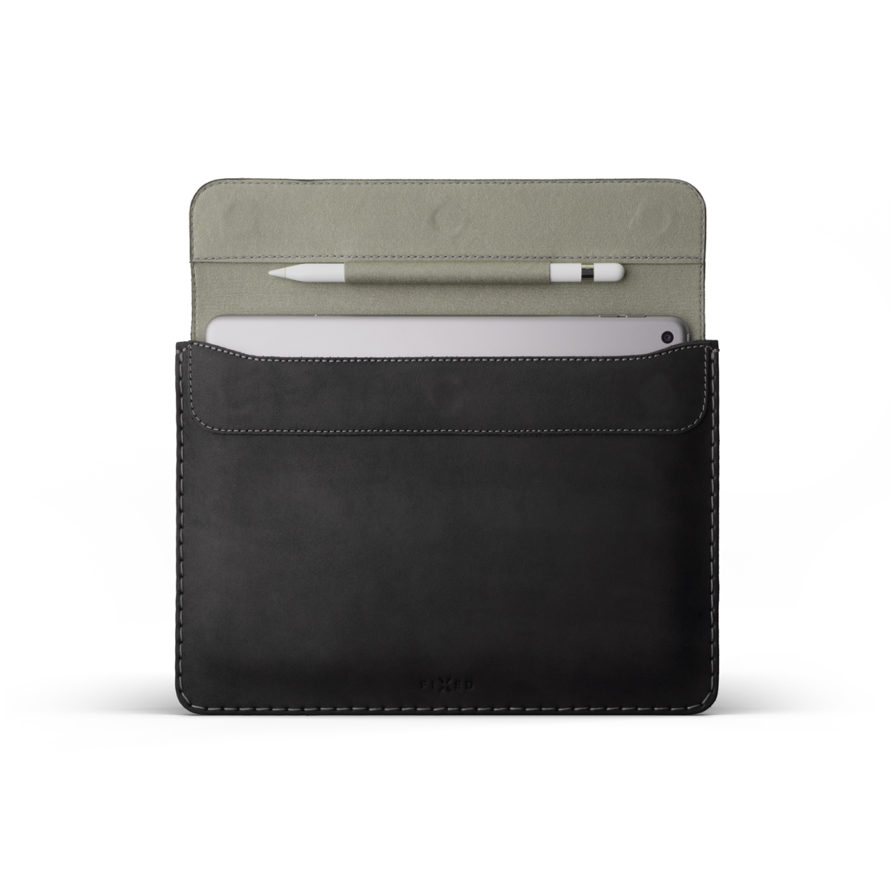 FIXED Kožené pouzdro Oxford pro Apple iPad Pro 12,9" (2018/2020/2021/2022), černé