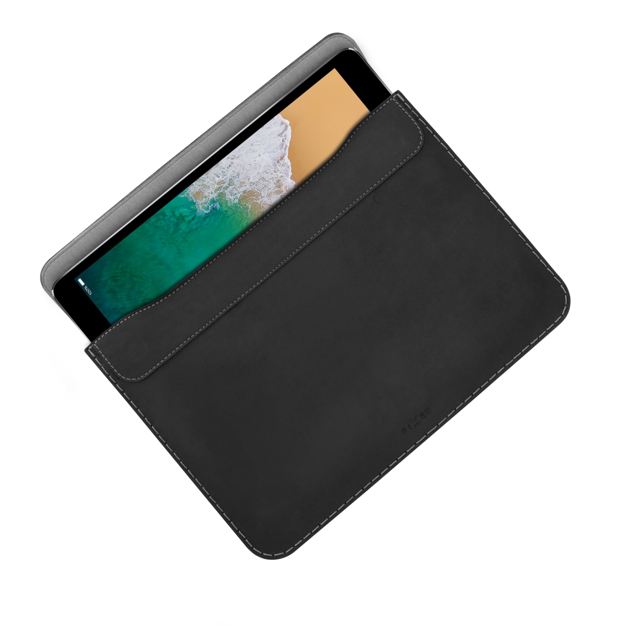 FIXED Kožené pouzdro Oxford pro Apple iPad 9,7" (2016/2017/2018), iPad Air, IPad Air 2, iPad Pro 9,7" (2016), černé