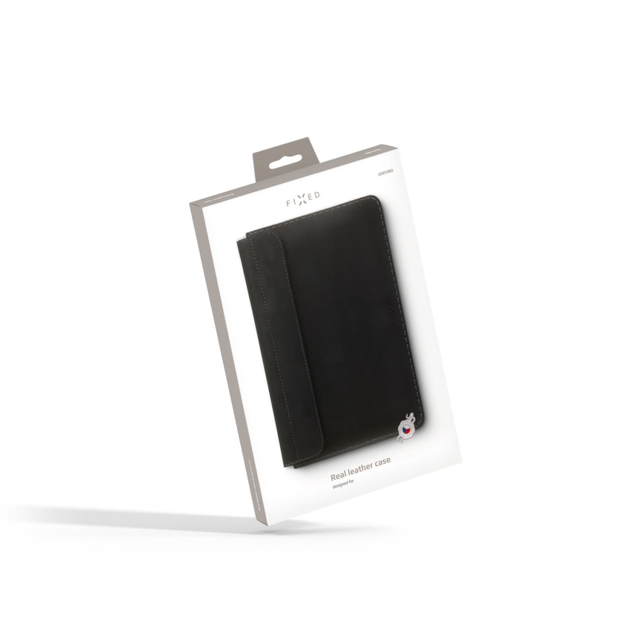 Kožené pouzdro pro Apple iPad 9,7" (2016/2017/2018), iPad Air, IPad Air 2, iPad Pro 9,7" (2016) - Fixed Oxford, černé