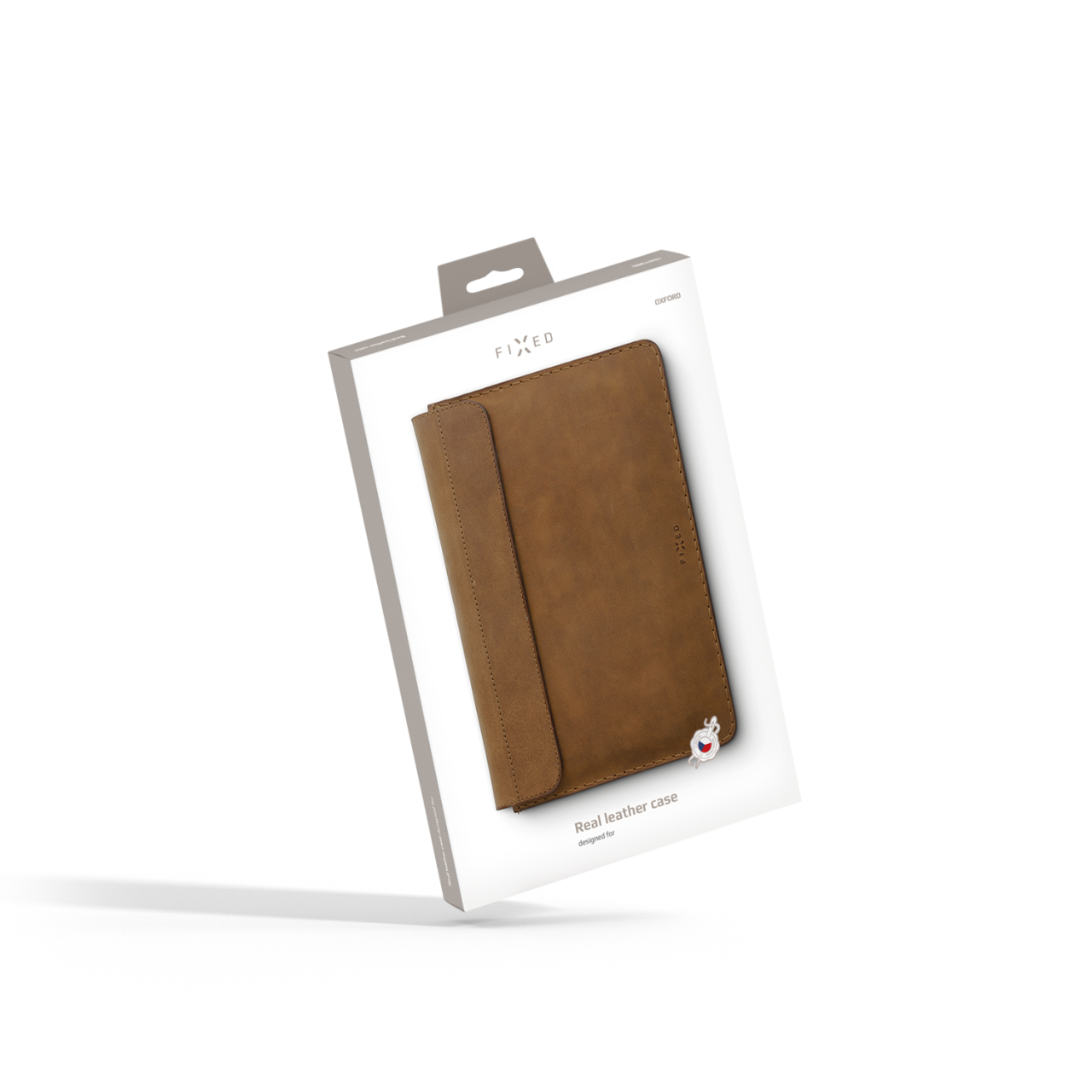 Kožené pouzdro pro Apple iPad 9,7" (2016/2017/2018), iPad Air, IPad Air 2, iPad Pro 9,7" (2016) - Fixed Oxford, hnědé