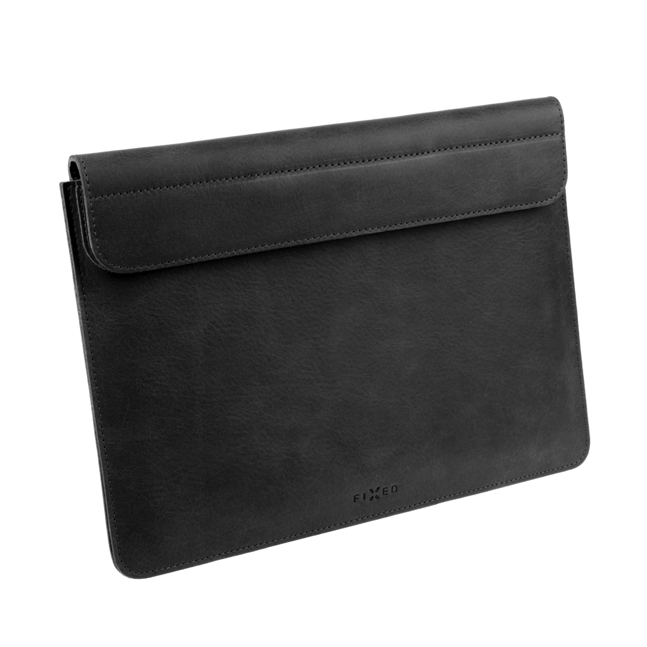 FIXED Kožené pouzdro Oxford pro Apple MacBook Air 13,6" (2022/2024/2025), černé