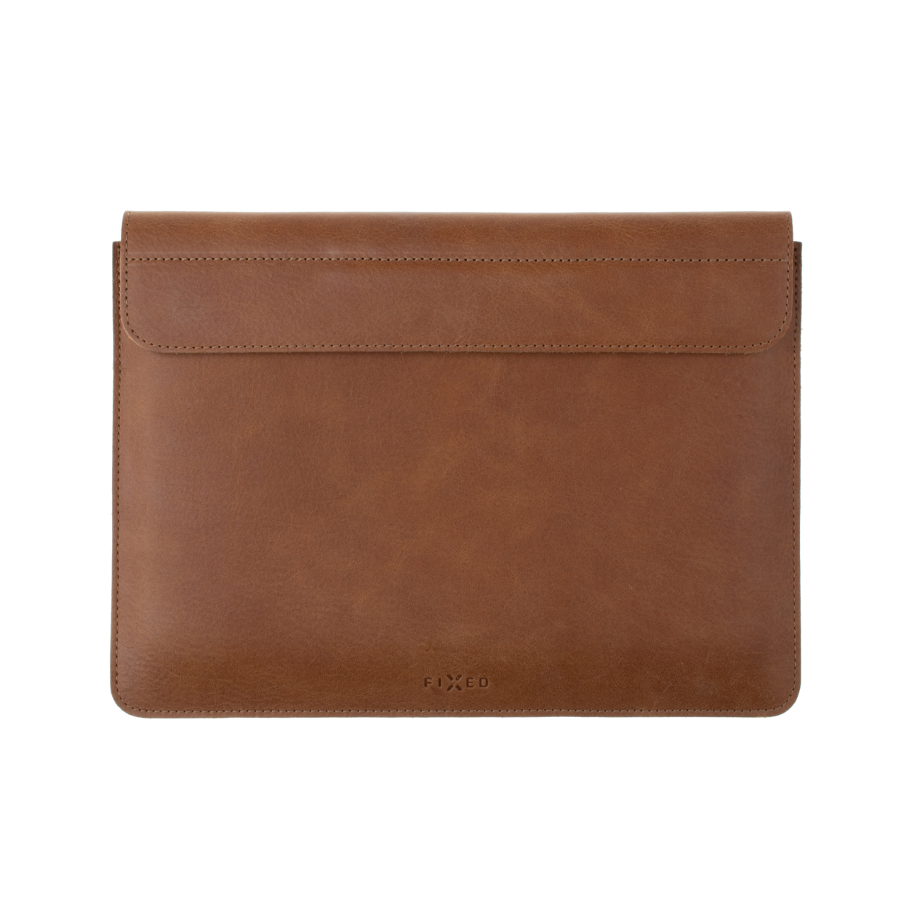 FIXED Kožené pouzdro Oxford pro Apple MacBook Air 13,6" (2022/2024/2025), hnědé