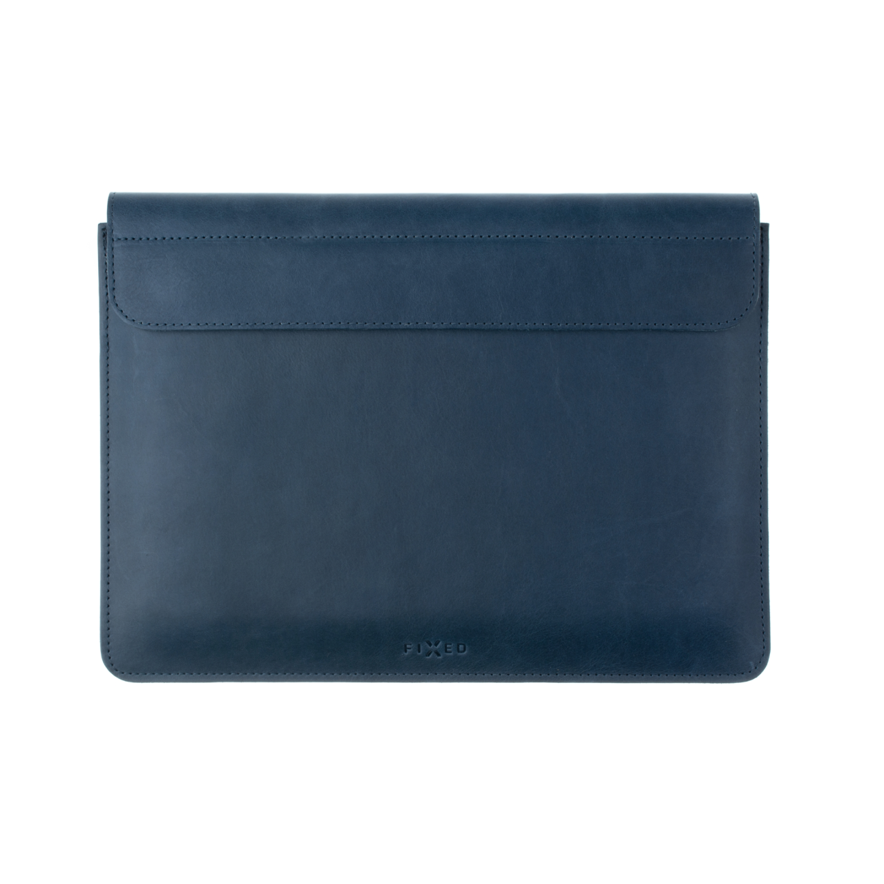 FIXED Kožené pouzdro Oxford pro Apple MacBook 12", modré