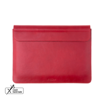 FIXED Kožené pouzdro Oxford pro Apple MacBook Pro 14" (2021/2023/2024), červené