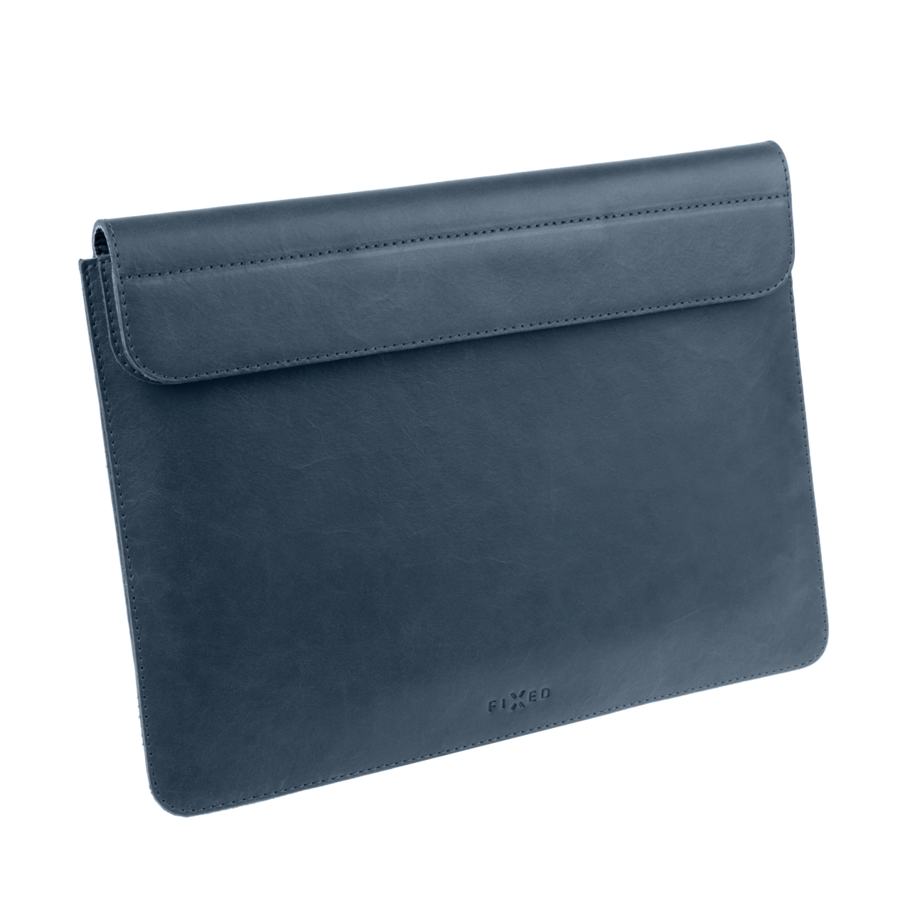 FIXED Kožené pouzdro Oxford pro Apple MacBook Pro 16" (2019 a novější), modré