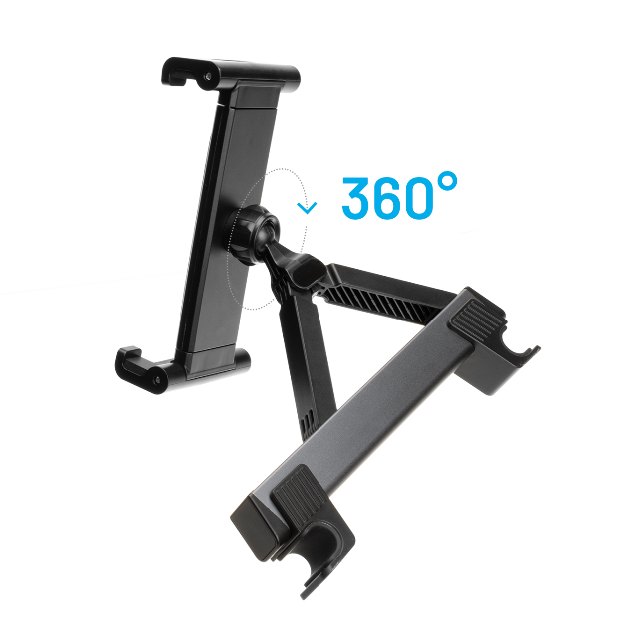 Univerzální držák pro tablety Passenger Max s uchycením do opěrky hlavy a posuvným ramenem - Fixed, space gray