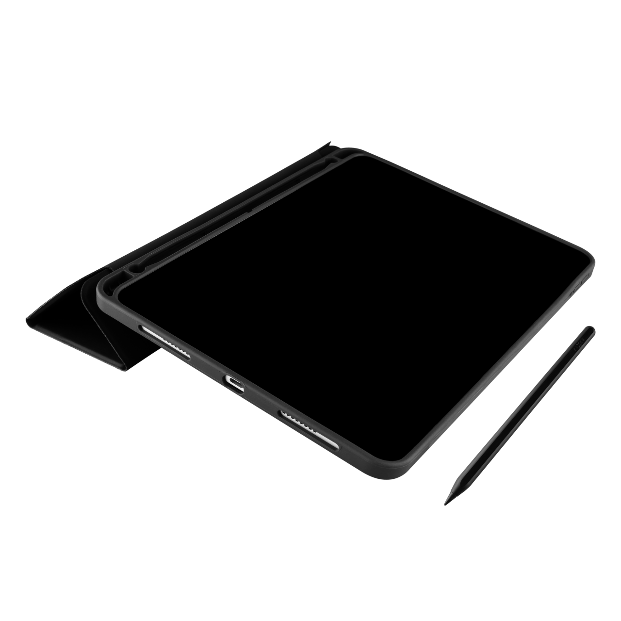FIXED Pouzdro Padcover+ pro Apple iPad Air 13" (2024/2025) se stojánkem a pouzdrem pro Pencil, černé