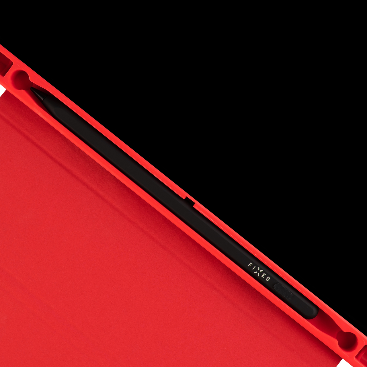Pouzdro pro Apple iPad 10,2" (2019/2020/2021) se stojánkem a pouzdrem pro Pencil - Fixed Padcover+, červené