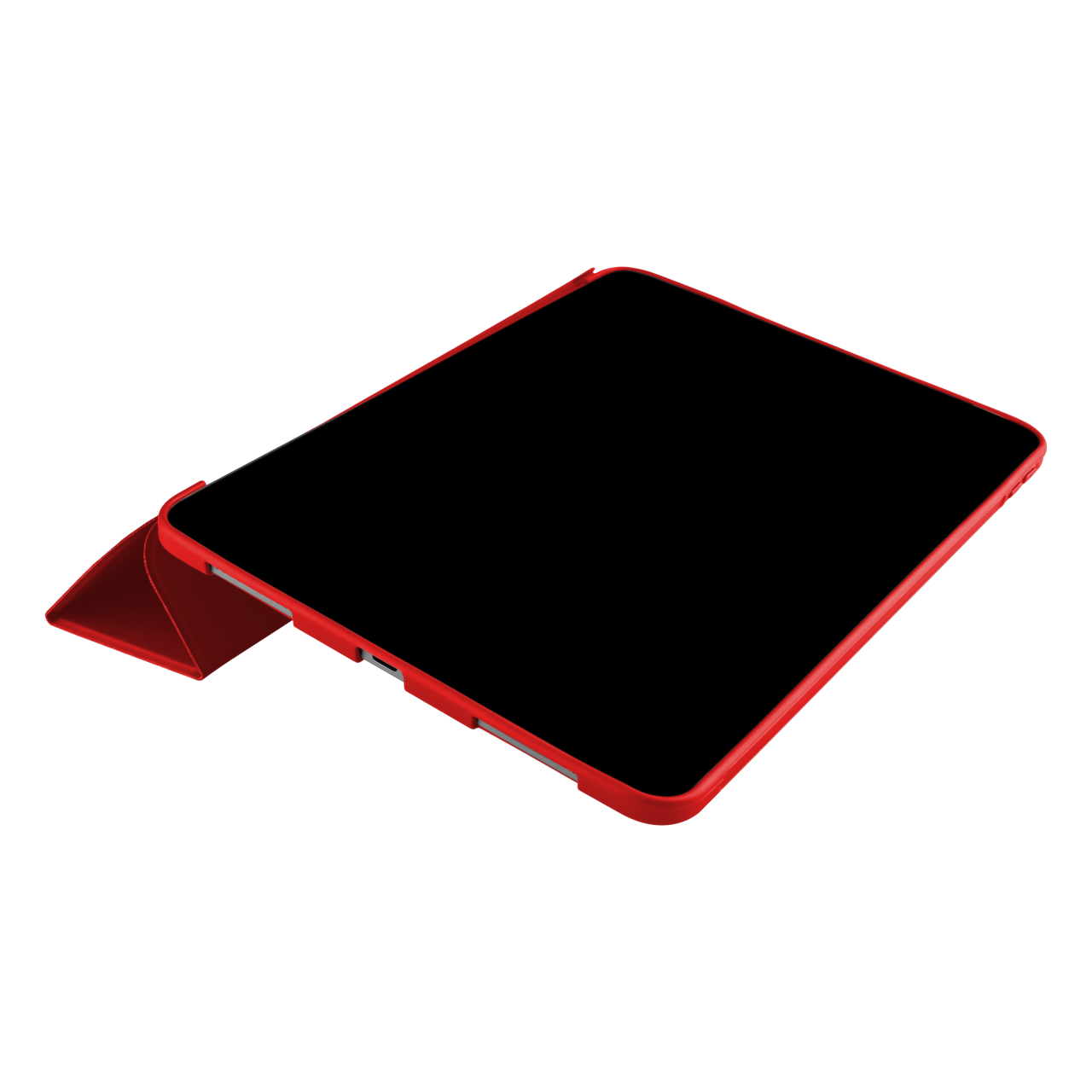 FIXED Pouzdro Padcover pro Apple iPad Air 13" (2024/2025) se stojánkem, podpora Sleep and Wake, červené