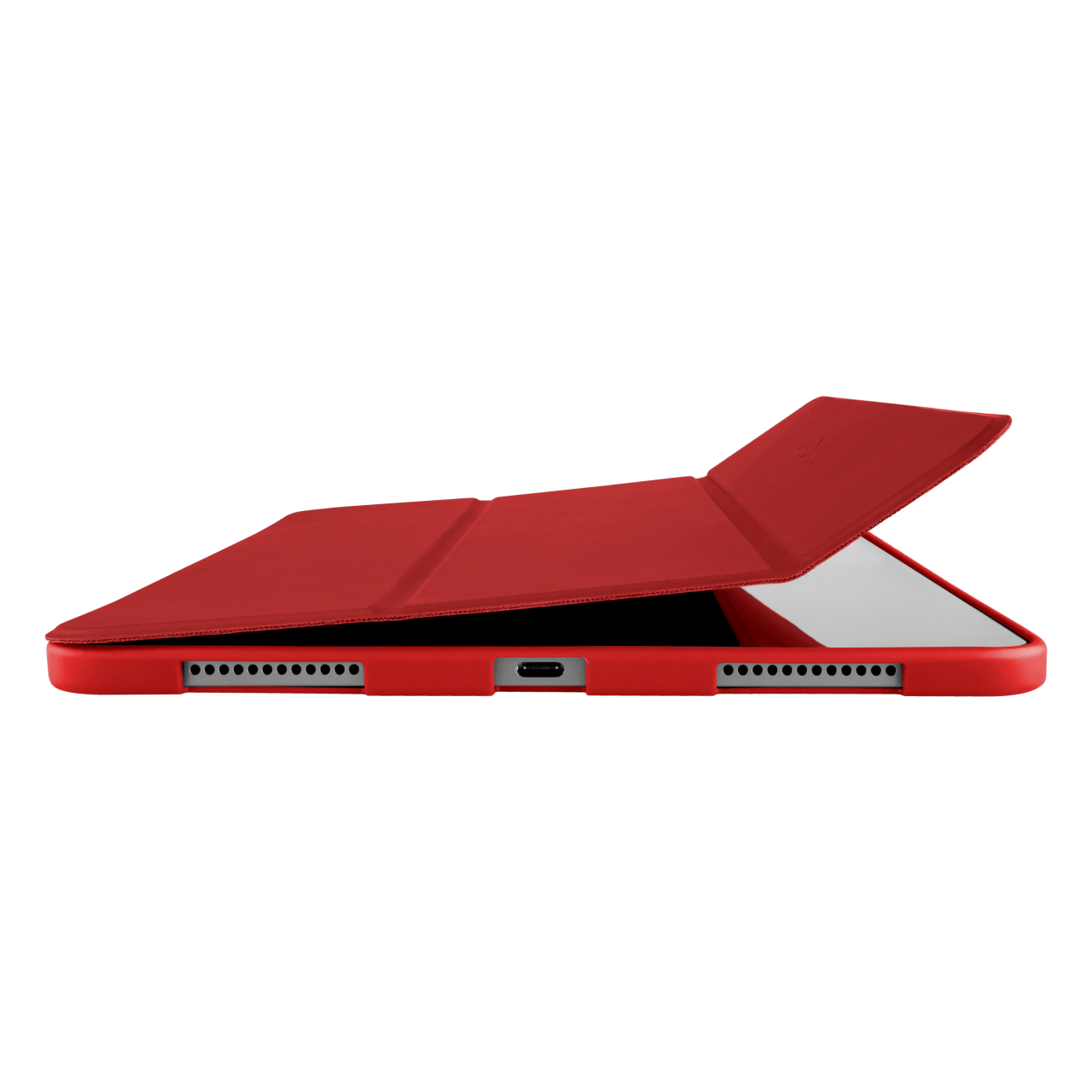 FIXED Pouzdro Padcover pro Apple iPad Air 13" (2024/2025) se stojánkem, podpora Sleep and Wake, červené