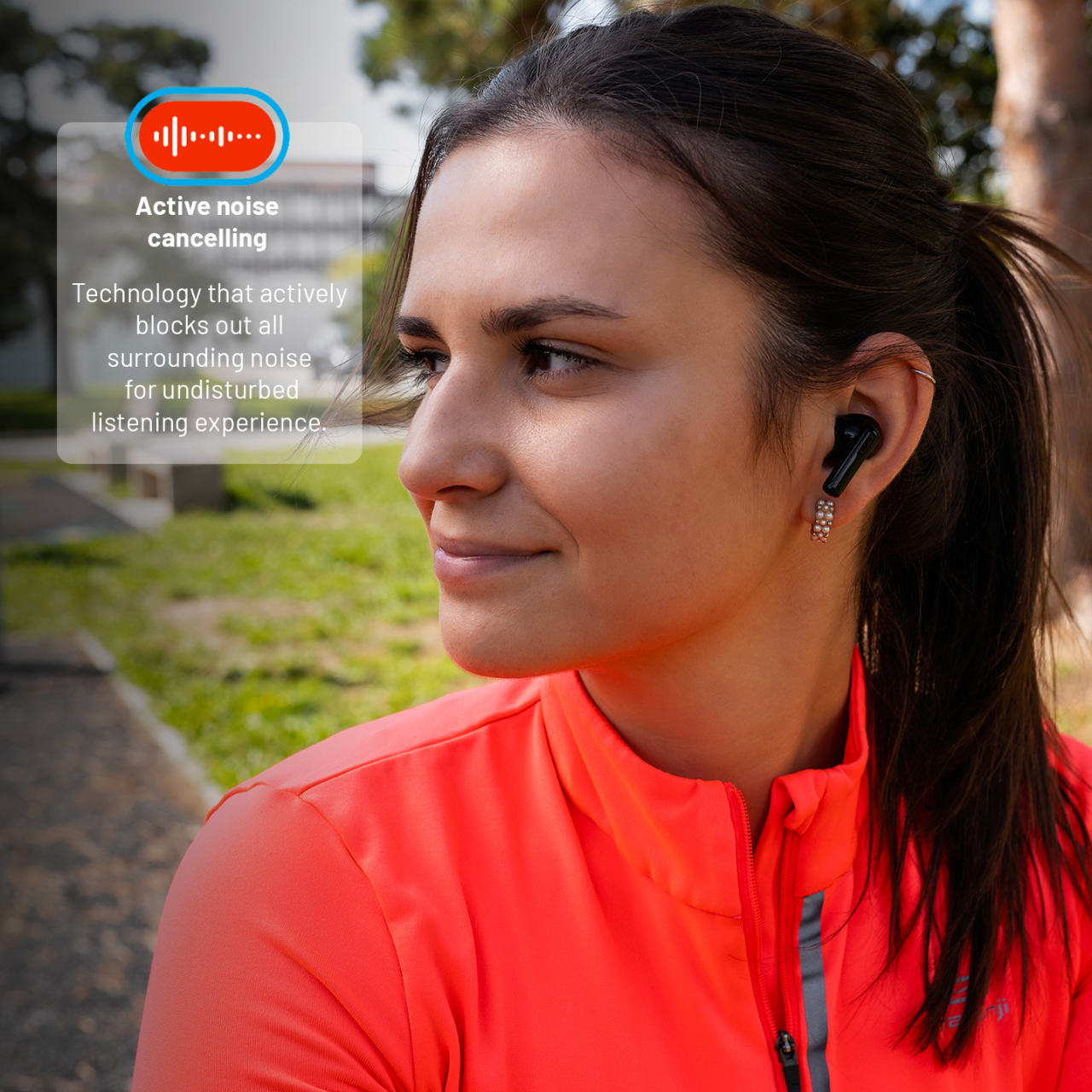 FIXED Bezdrátová TWS sluchátka Pods Pro s ANC a bezdrátovým nabíjením, černá