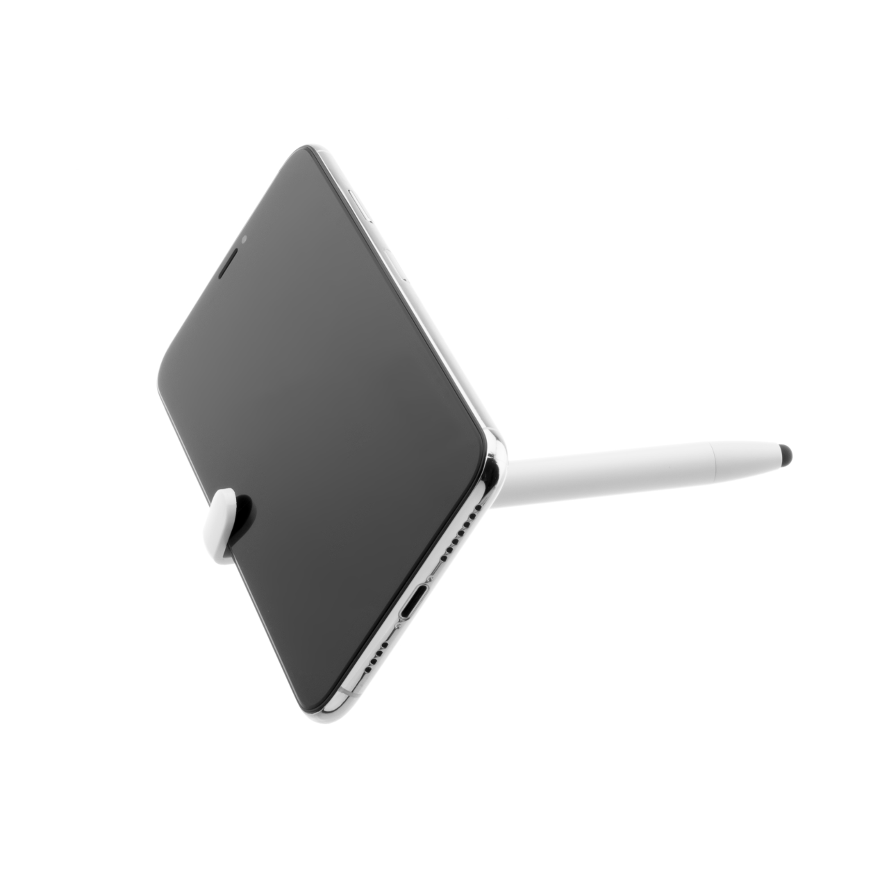 FIXED Propiska 3v1 se stylusem a stojánkem Pen, antibakteriální povrch, bílé