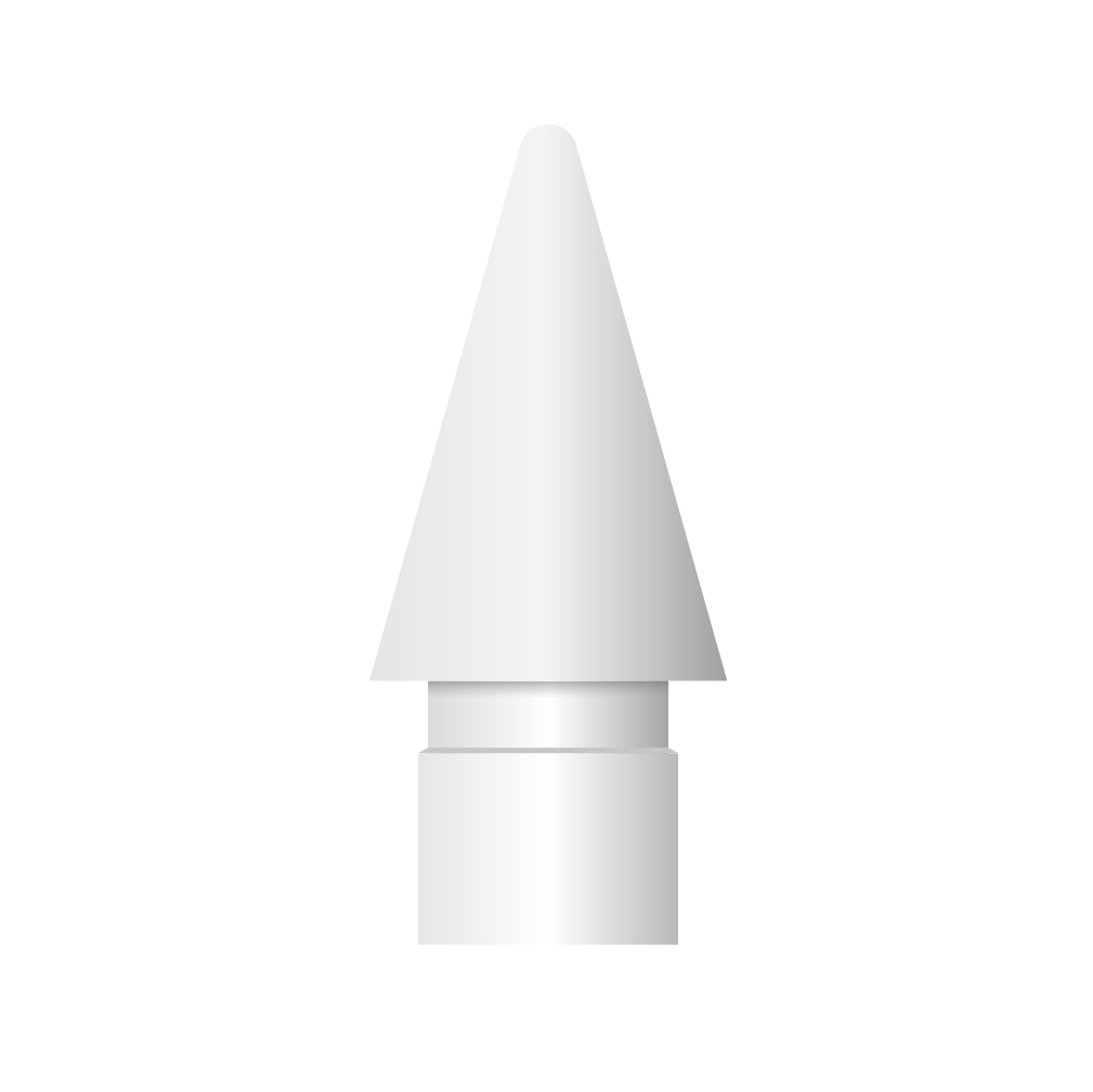 FIXED Náhradní hroty Pencil Tips pro Apple Pencil, 2ks, bílé