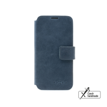 FIXED Kožené pouzdro typu kniha ProFit pro Apple iPhone 15 Plus, modré