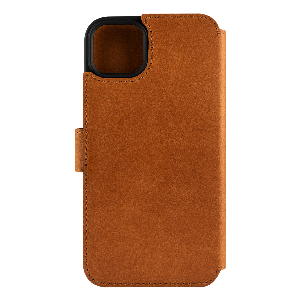 FIXED Kožené pouzdro typu kniha ProFit pro Apple iPhone 15 Plus, hnědé