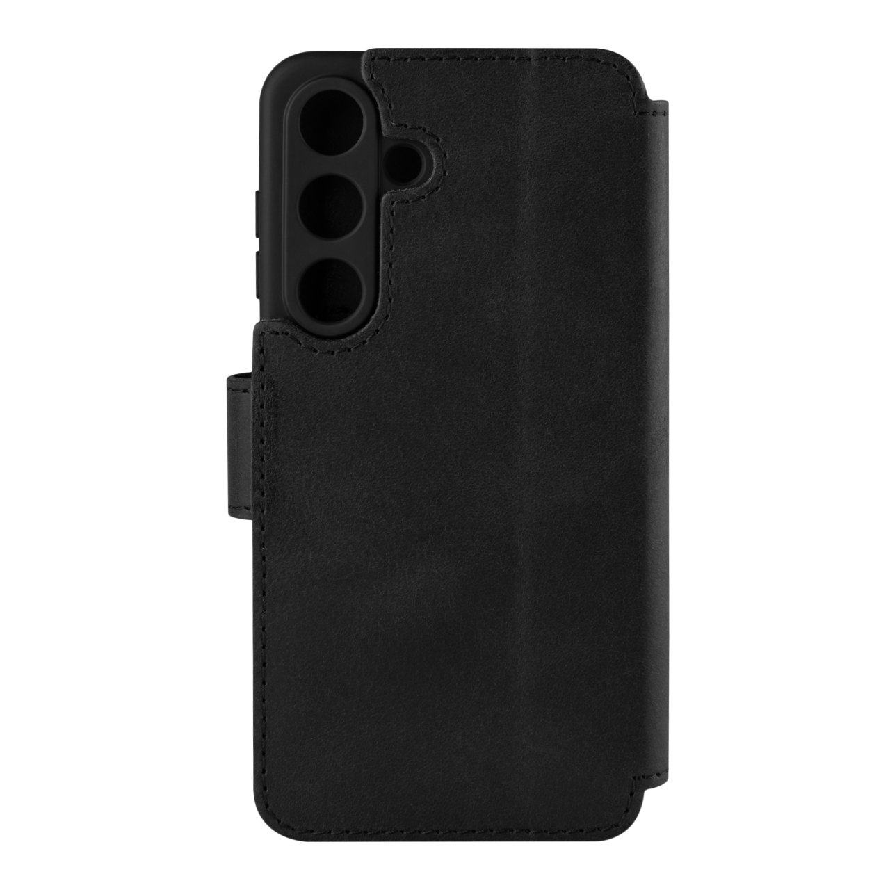 FIXED Kožené pouzdro typu kniha ProFit pro Samsung Galaxy S24, černé