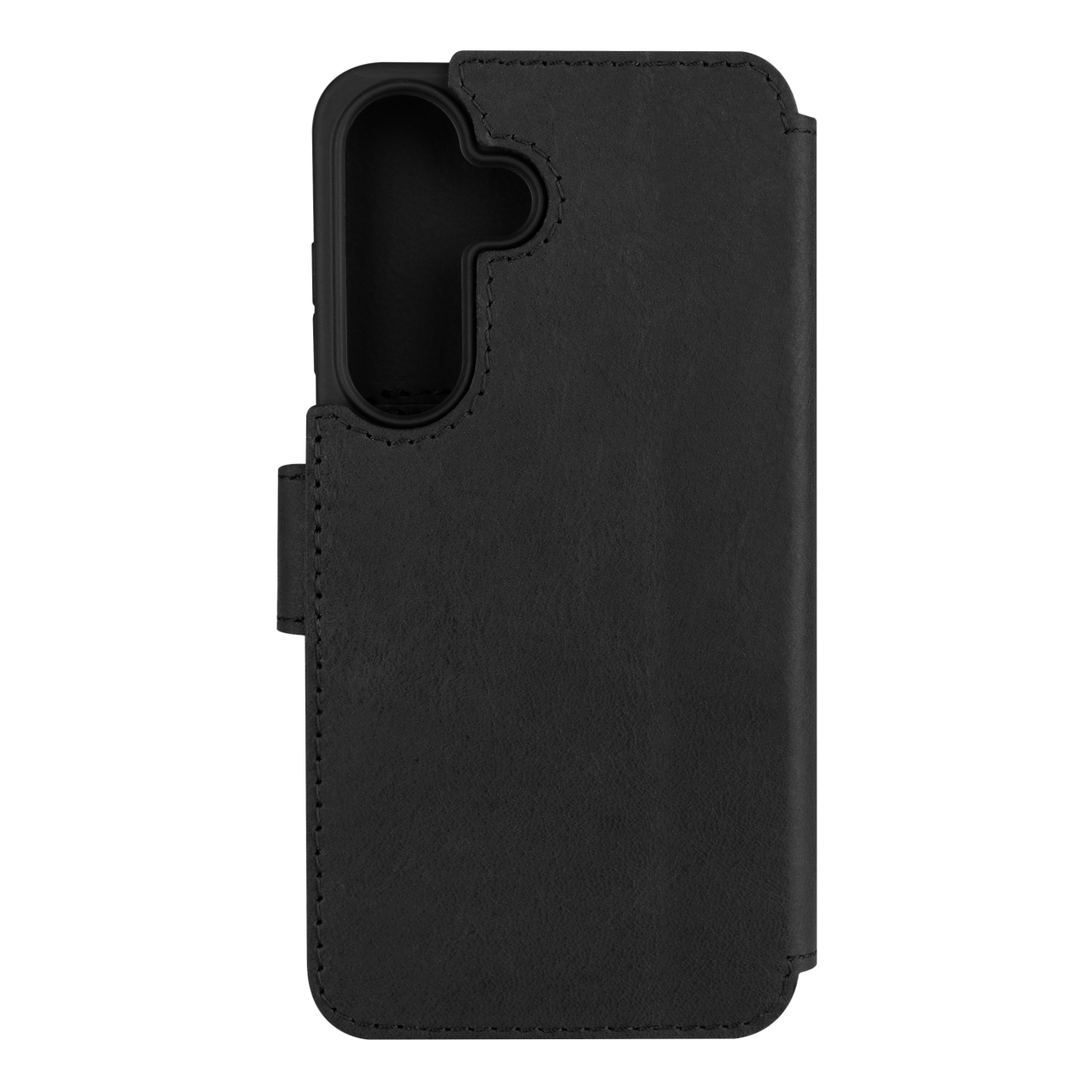FIXED Kožené pouzdro typu kniha ProFit pro Samsung Galaxy S25, černé