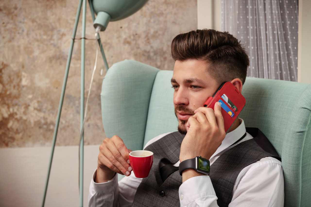 Kožené flip pouzdro na mobil Samsung Galaxy M53 5G - Fixed ProFit, černé