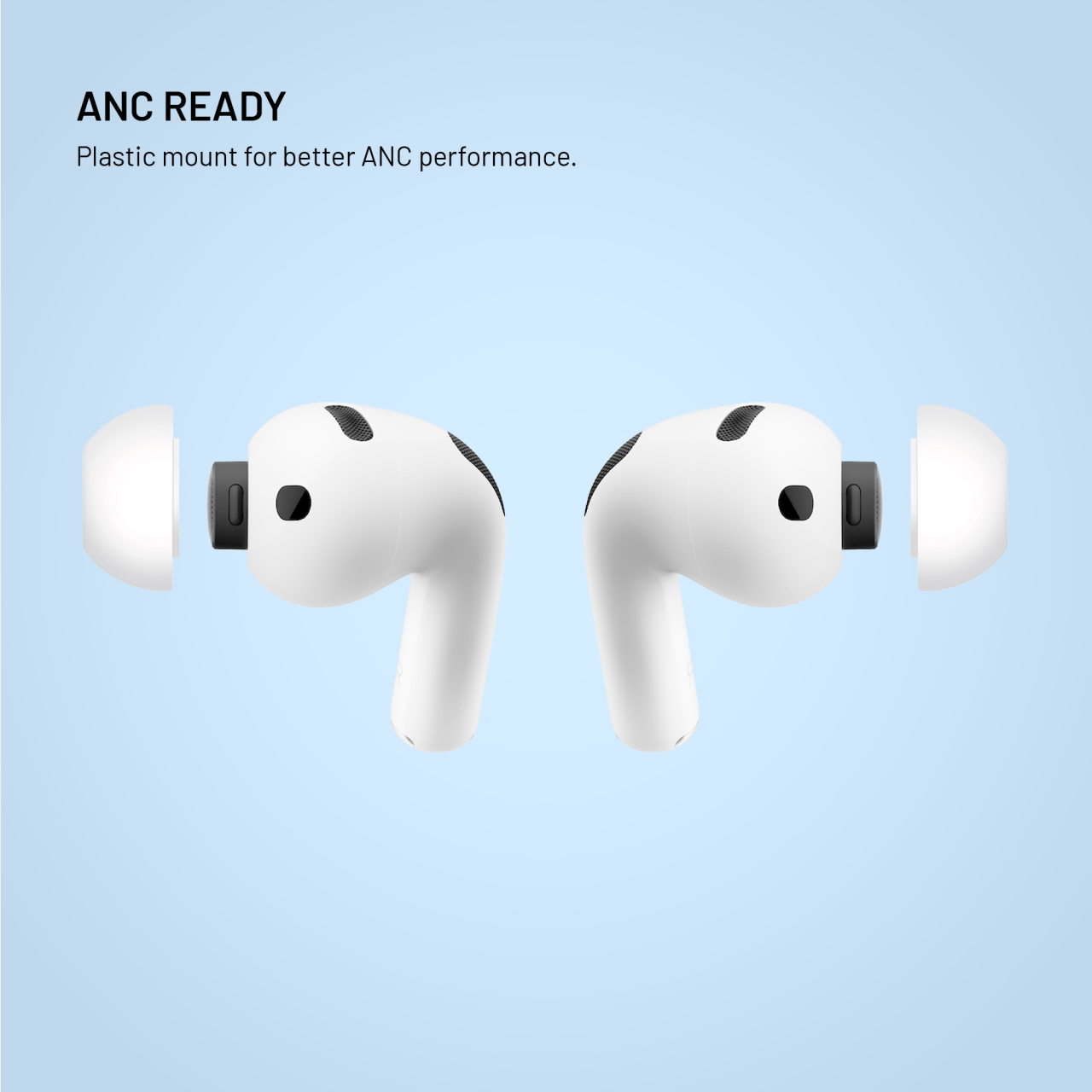 Silikonové špunty FIXED plugs pro Apple AirPods pro 3, 2 sady, velikost xs