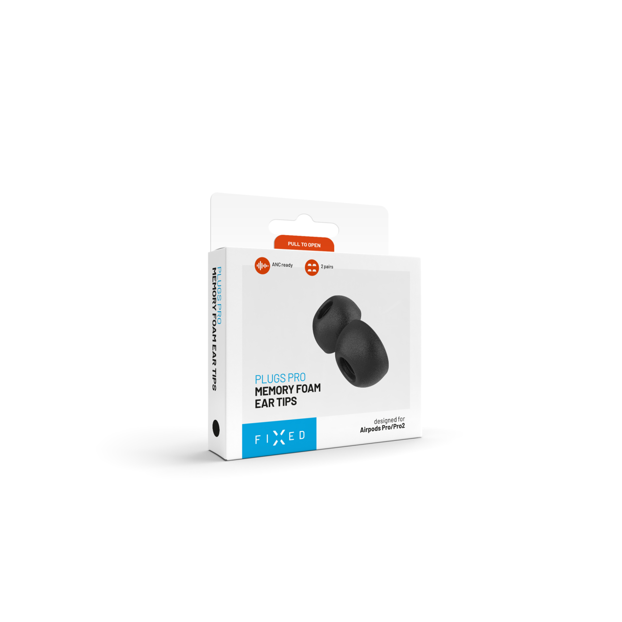 FIXED Špunty z paměťové pěny Plugs Pro pro Apple Airpods Pro/Pro 2, 2 sady, velikost XS