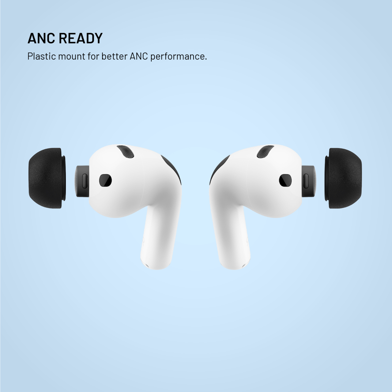 Špunty z paměťové pěny FIXED Plugs Pro pro Apple Airpods Pro 3, 2 sady, velikost XS