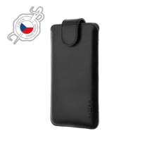 FIXED Kožené pouzdro Posh, velikost 4XL, černé