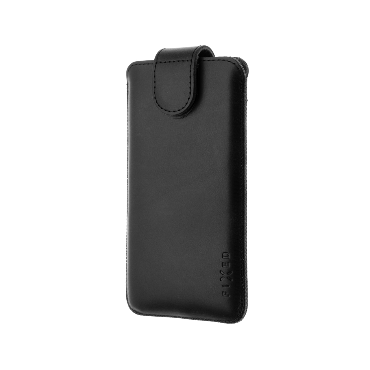 FIXED Kožené pouzdro Posh, velikost 5XL+, černé