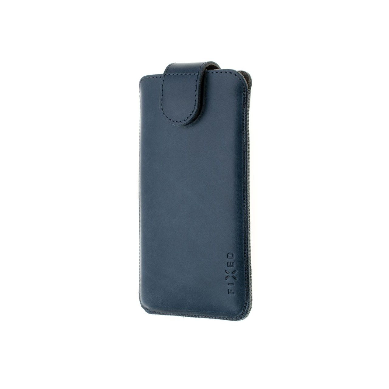 FIXED Kožené pouzdro Posh, velikost 6XL, modré