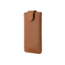 FIXED Kožené pouzdro Posh, velikost 6XL, hnědé