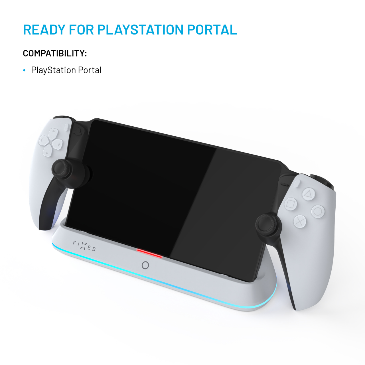 FIXED Nabíjecí stanice pro Playstation Portal, bílá