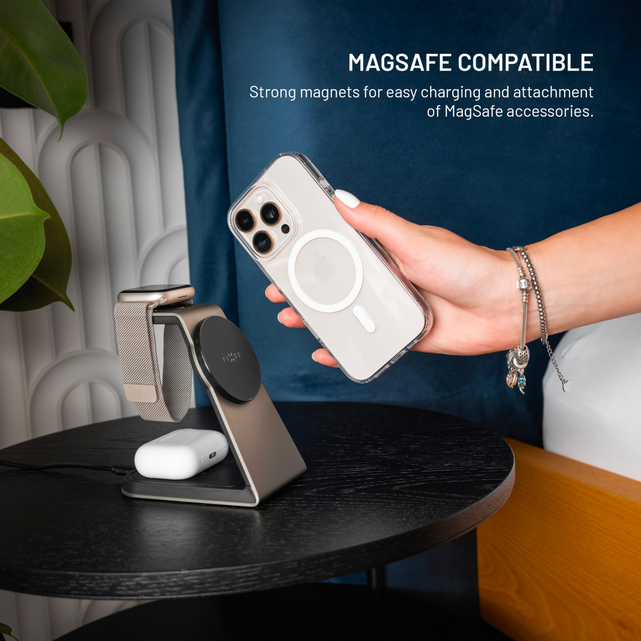 Kryt FIXED MagPure MagSafe Z Flip 7 5G – čirý