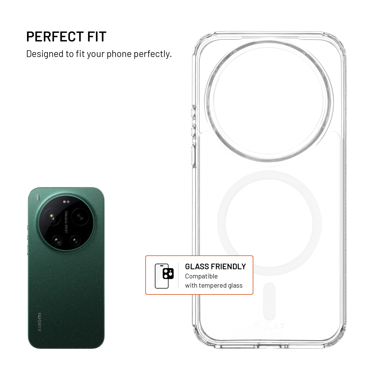 Zadní kryt FIXED MagPure s podporou Magsafe pro Xiaomi 17 Ultra, čirý
