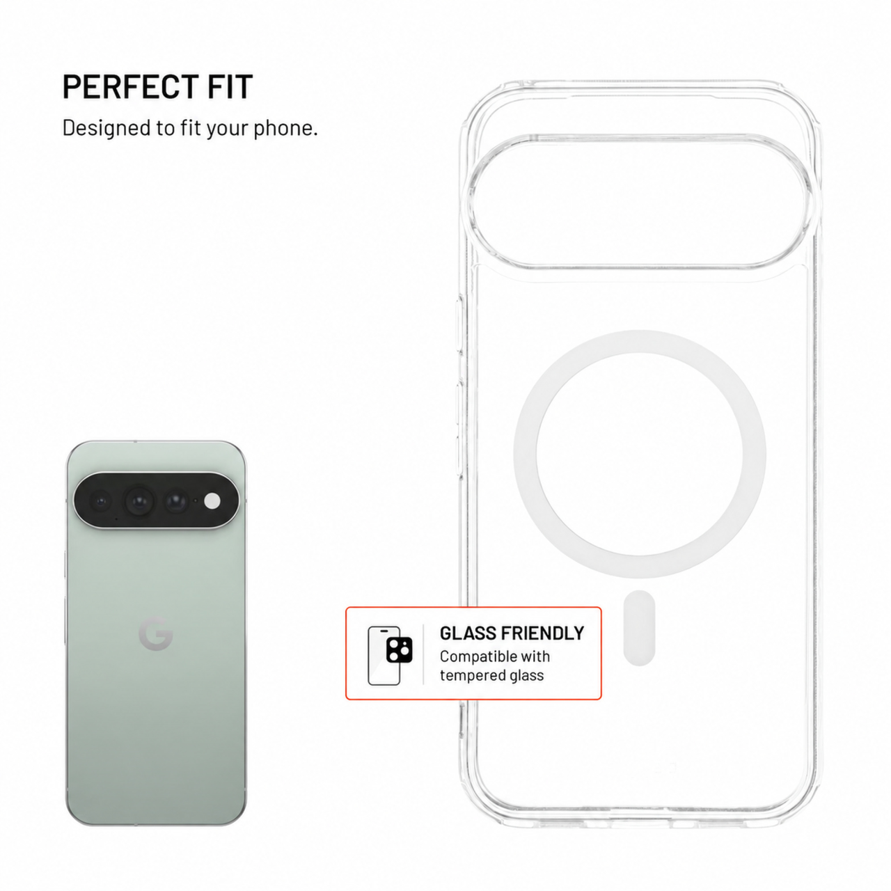 Průhledný kryt na mobil Google Pixel 11 Pro XL - Fixed MagPure, MagSafe