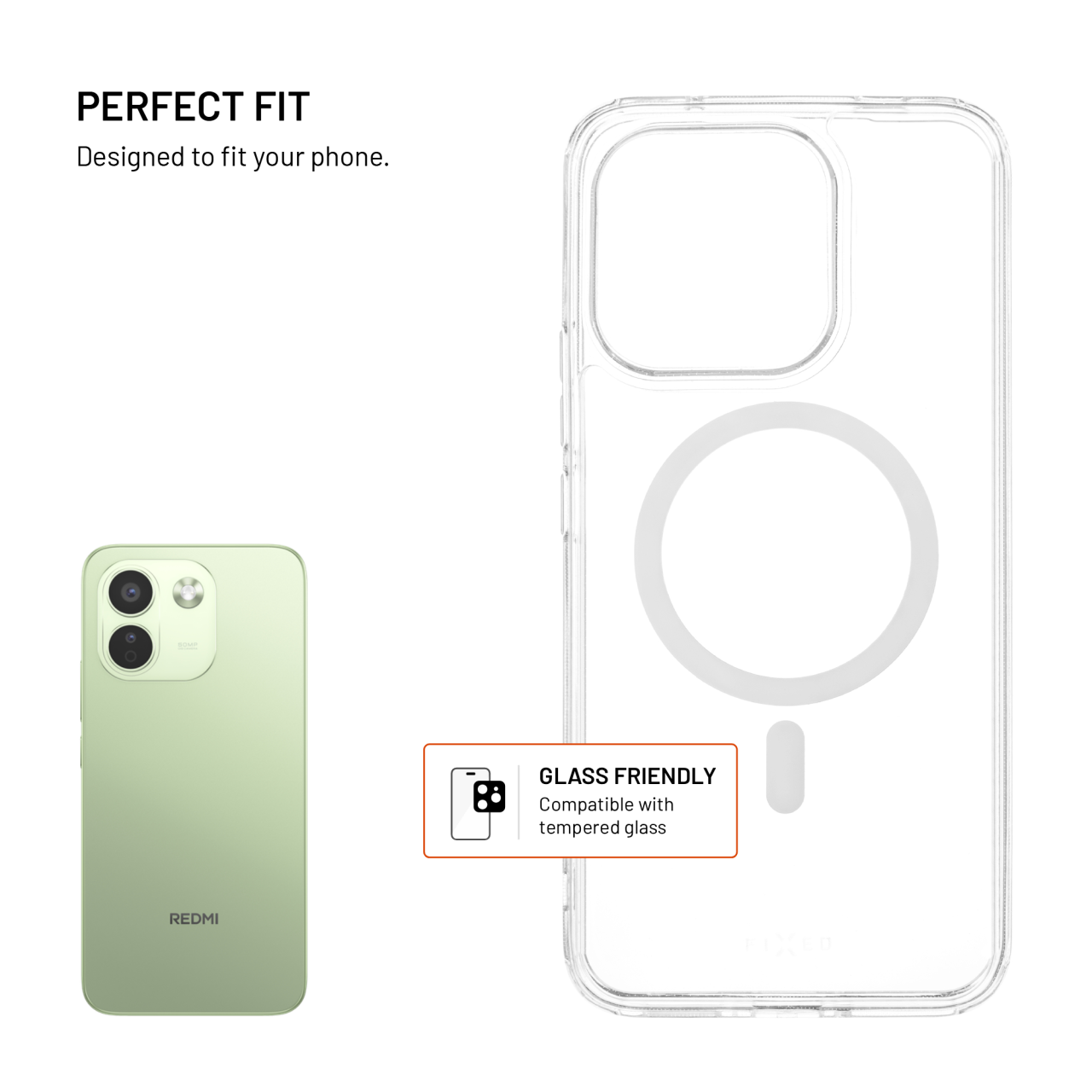 Průhledný kryt na mobil Xiaomi Redmi Note 17 Pro Max 5G - Fixed MagPure, MagSafe