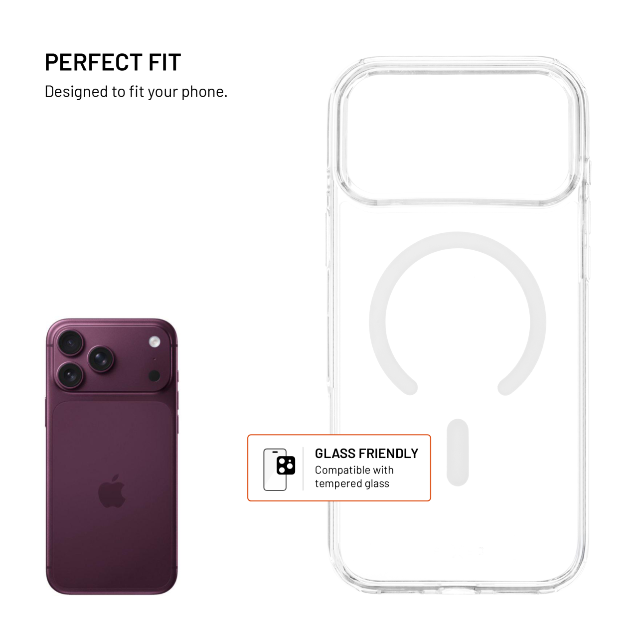 Průhledný kryt na mobil Apple iPhone 18 Pro Max/17 Pro Max - Fixed MagPure, MagSafe