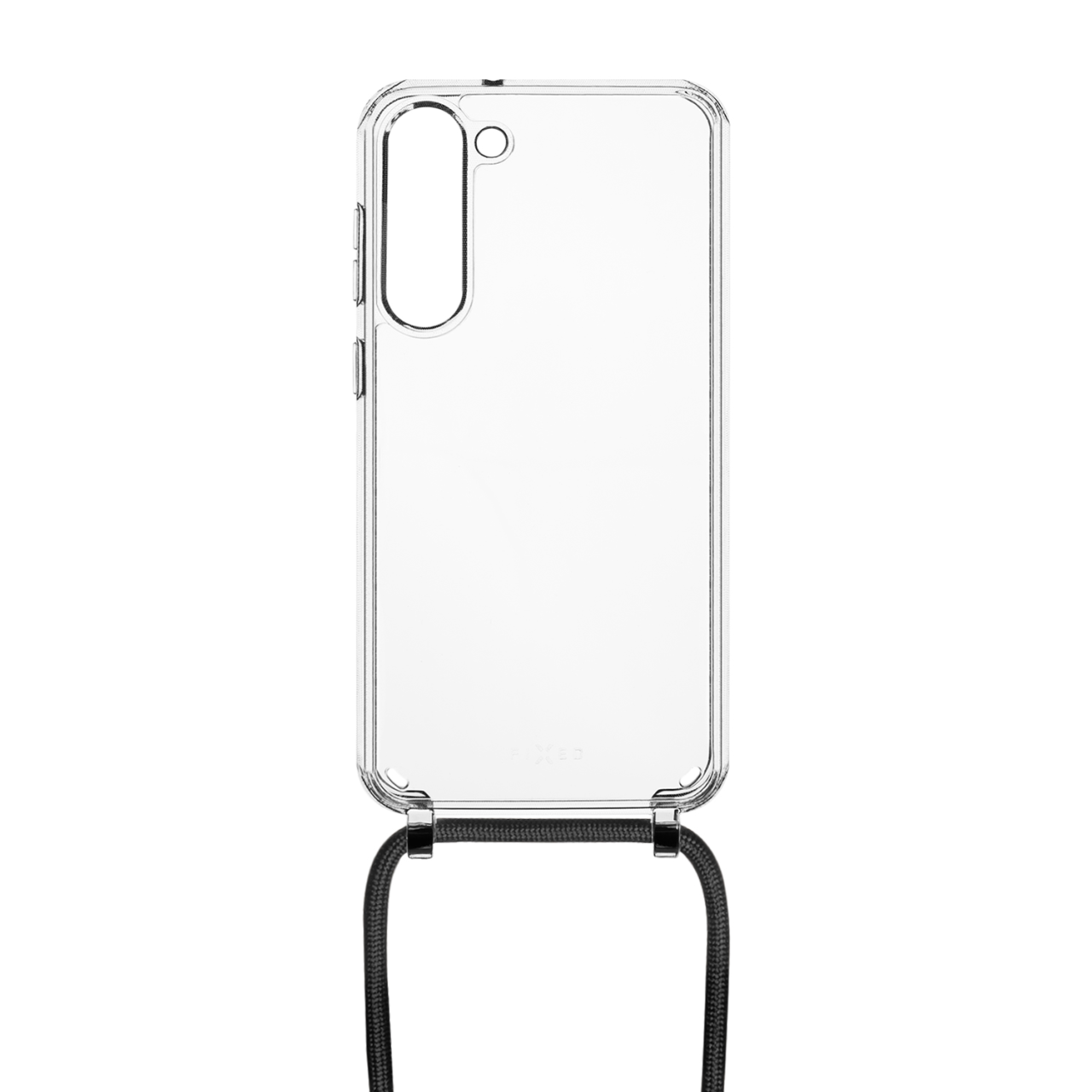 FIXED Pouzdro Pure Neck s černou šňůrkou na krk pro Samsung Galaxy S23+