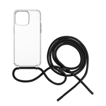 FIXED Pouzdro Pure Neck s černou šňůrkou na krk pro Apple iPhone 15 Pro Max
