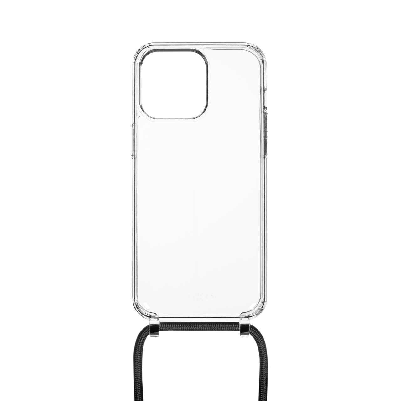 FIXED Pouzdro Pure Neck s černou šňůrkou na krk pro Apple iPhone 15 Pro Max
