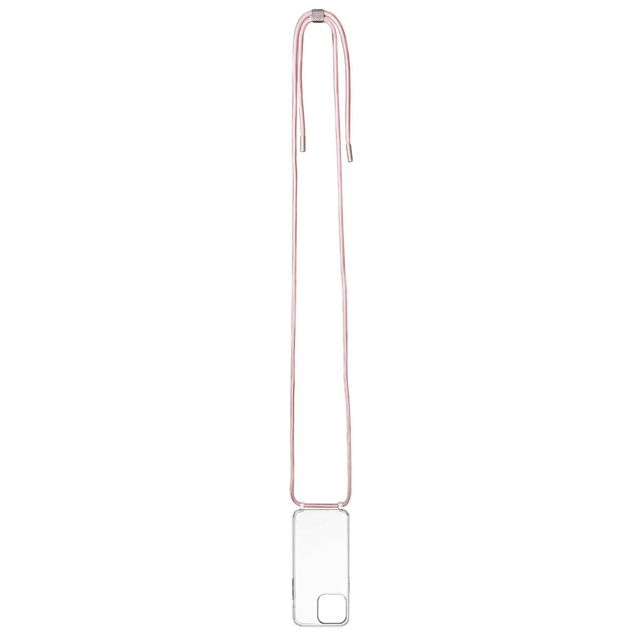 FIXED Pouzdro Pure Neck s růžovou šňůrkou na krk pro Apple iPhone 15 Pro Max