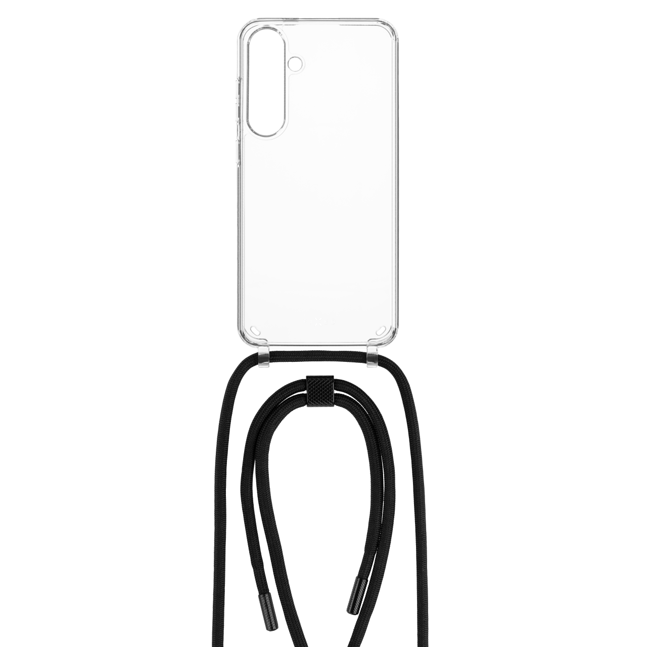 FIXED Pouzdro Pure Neck s černou šňůrkou na krk pro Samsung Galaxy S24+