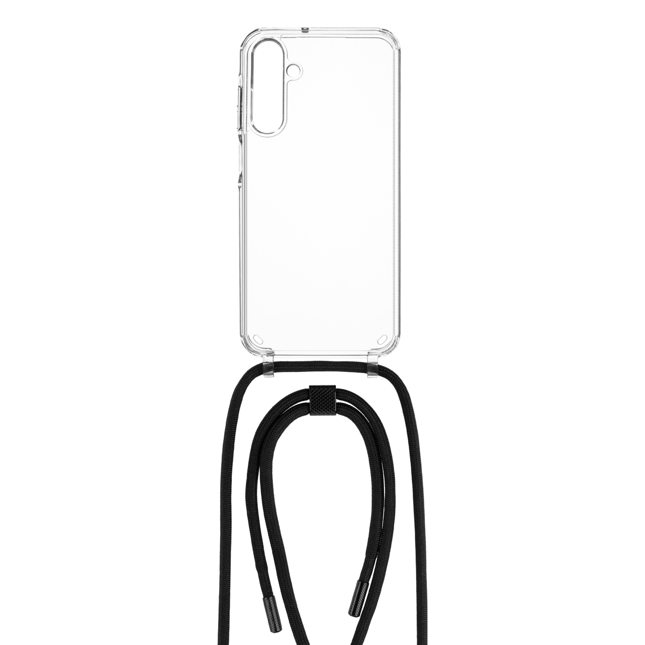 FIXED Pouzdro Pure Neck s černou šňůrkou na krk pro Samsung Galaxy A25 5G