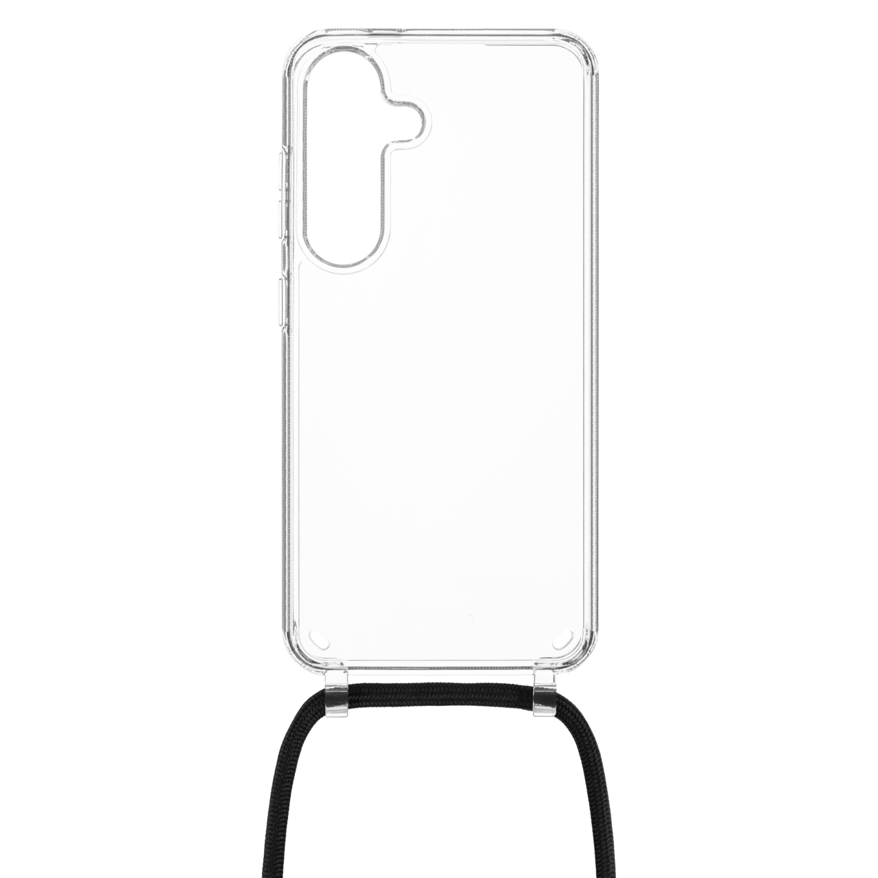 FIXED Zadní kryt Pure Neck s černou šňůrkou na krk pro Samsung Galaxy S25