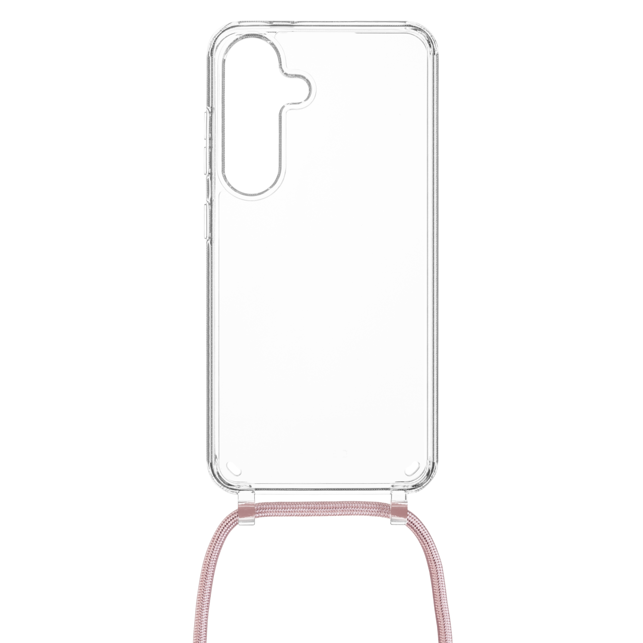 FIXED Zadní kryt Pure Neck s růžovou šňůrkou na krk pro Samsung Galaxy S25