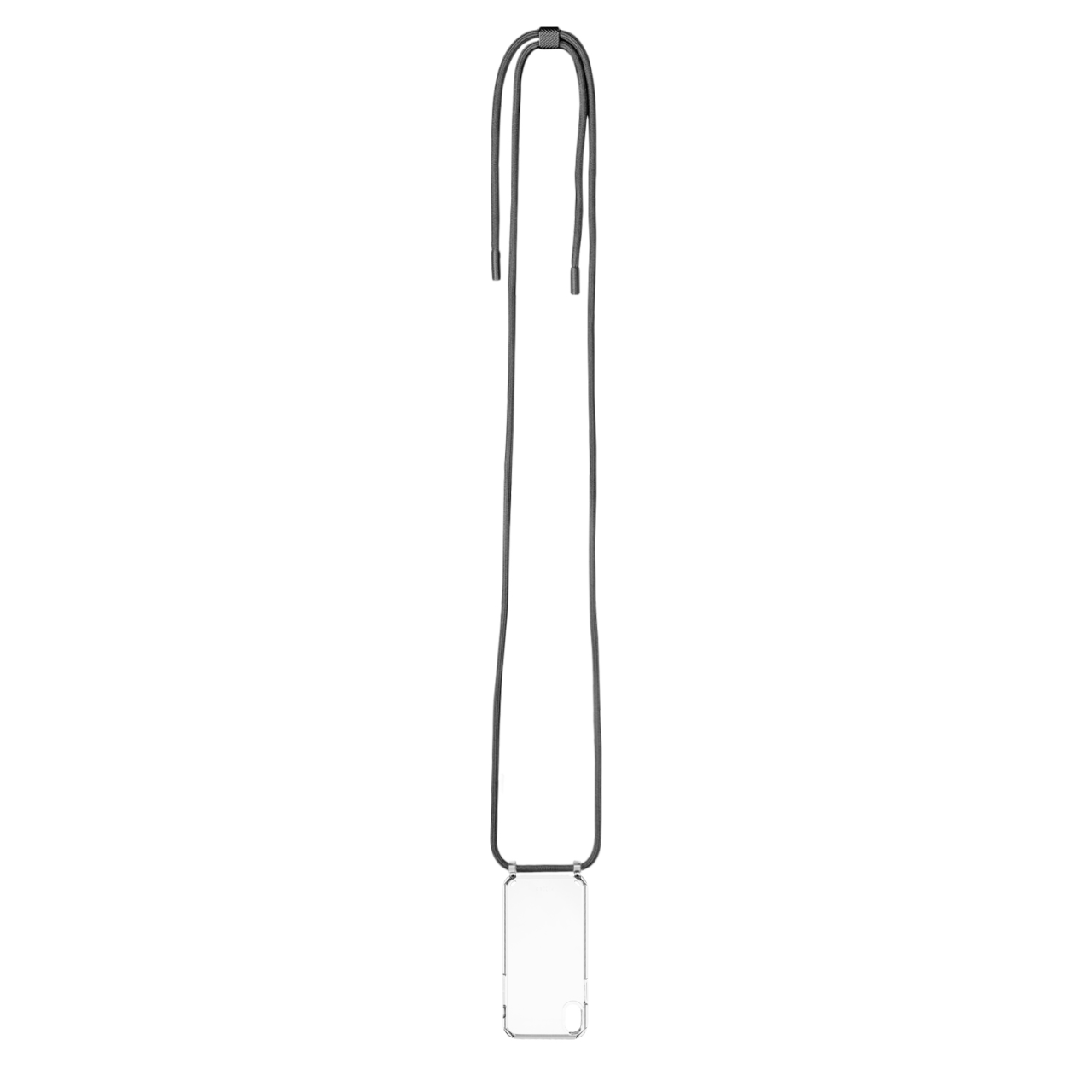 FIXED Pouzdro Pure Neck s černou šňůrkou na krk pro Apple iPhone XR