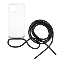FIXED Pouzdro Pure Neck s černou šňůrkou na krk pro Apple iPhone 14 Plus